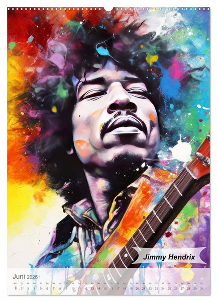 Produktbild: POP Legenden in Pop-Art (Wandkalender 2026 DIN A2 hoch), CALVENDO Monatskalender