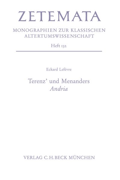 Produktbild: Terenz' und Menanders Andria