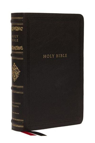 Produktbild: KJV Large Print Reference Bible, Black Leathersoft, Red Letter, Comfort Print, Thumb Indexed (Sovereign Collection)