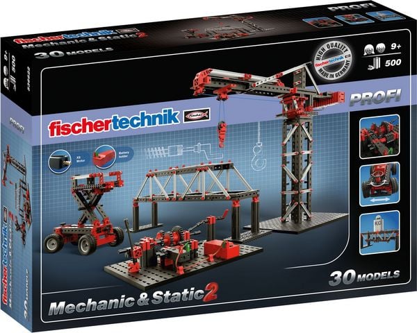Produktbild: Fischertechnik 536622 - PROFI, Mechanic & Static 2, 500 Teile, Baukasten, Konstruktionsbaukasten