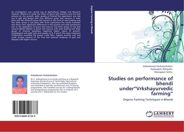 Produktbild: Studies on performance of bhendi under"Vrkshayurvedic farming"