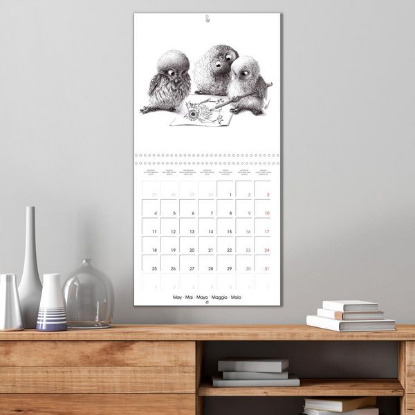 Produktbild: owls and mates 2026 (Wall Calendar 2026 12 &times; 12 Inch) CALVENDO 12 Month Wall Calendar