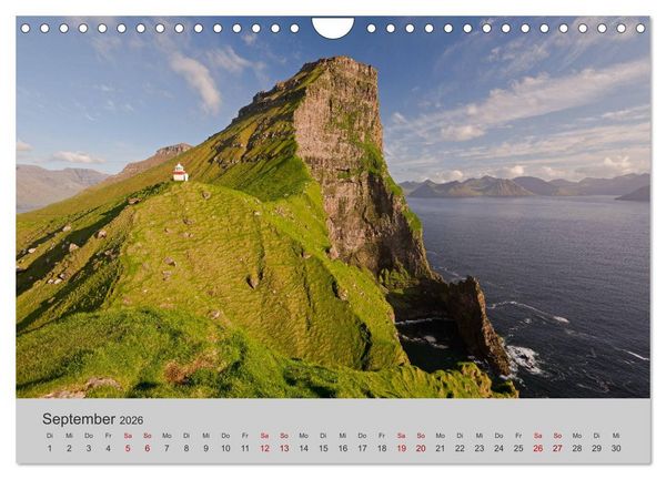 Produktbild: F&auml;r&ouml;er Inseln 2026 (Wandkalender 2026 DIN A4 quer), CALVENDO Monatskalender