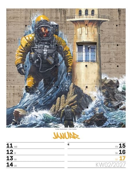 Produktbild: Street Art Wochenplaner Kalender 2027