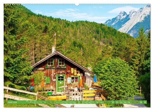 Produktbild: Almen im Westlichen Karwendelgebirge (hochwertiger Premium Wandkalender 2026 DIN A2 quer), Kunstdruck in Hochglanz