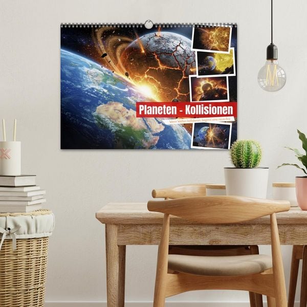 Produktbild: Planeten - Kollisionen (Wandkalender 2027 DIN A3 quer), CALVENDO Monatskalender