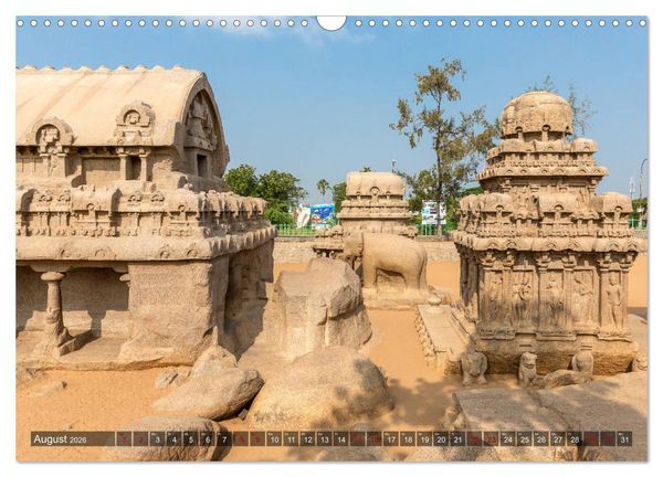 Produktbild: Indien - Mahabalipuram (Wandkalender 2026 DIN A3 quer), CALVENDO Monatskalender