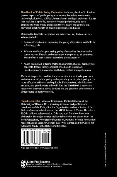 Produktbild: Handbook of Public Policy Evaluation