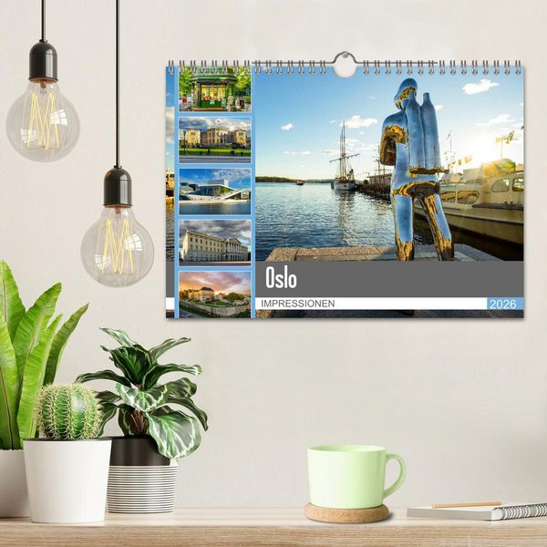 Produktbild: Oslo Impressionen (Wandkalender 2026 DIN A4 quer), CALVENDO Monatskalender