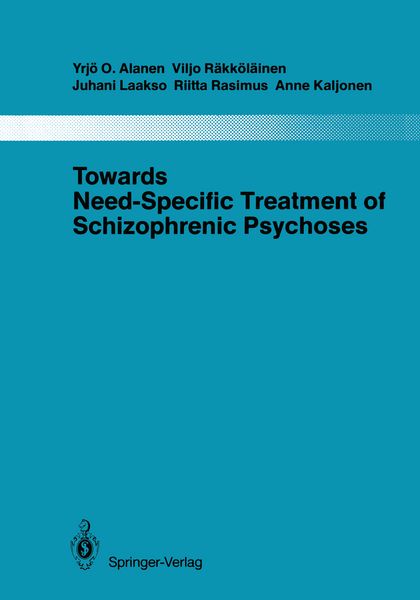 Produktbild: Towards Need-Specific Treatment of Schizophrenic Psychoses