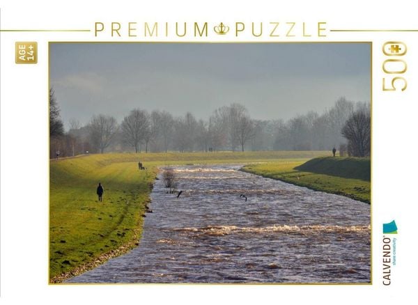 CALVENDO Puzzle Die Elz bei Wasser | 500 Teile Lege-Größe 48 × 36 cm Foto-Puzzle für Erwachsene