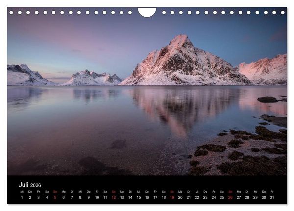 Produktbild: Lofoten Impressionen von Armin Fuchs (Wandkalender 2026 DIN A4 quer), CALVENDO Monatskalender