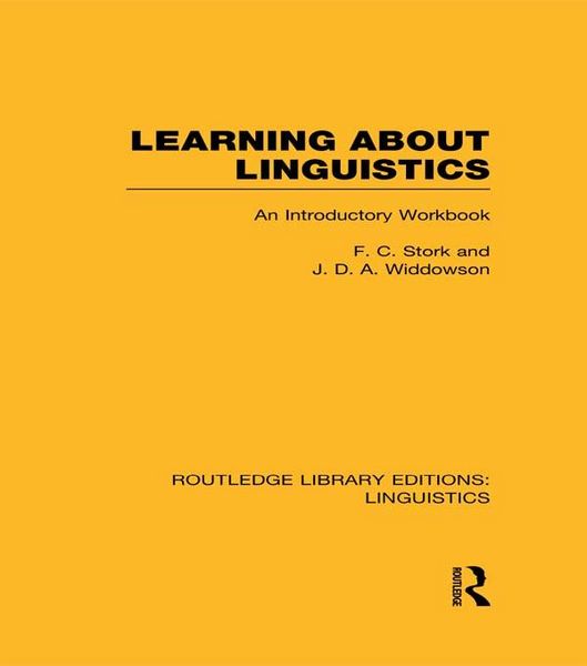 Produktbild: Learning about Linguistics (RLE Linguistics A: General Linguistics)