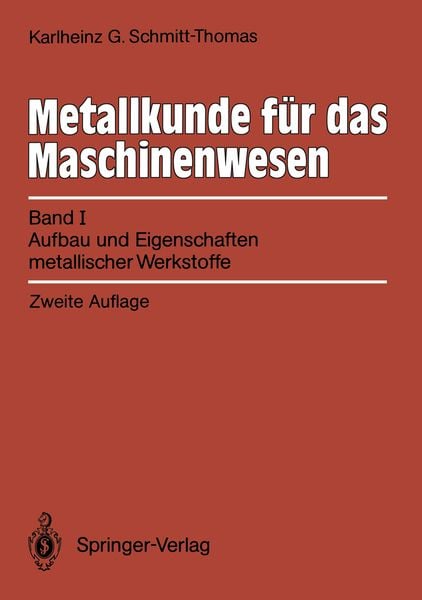 Produktbild: Metallkunde f&uuml;r das Maschinenwesen