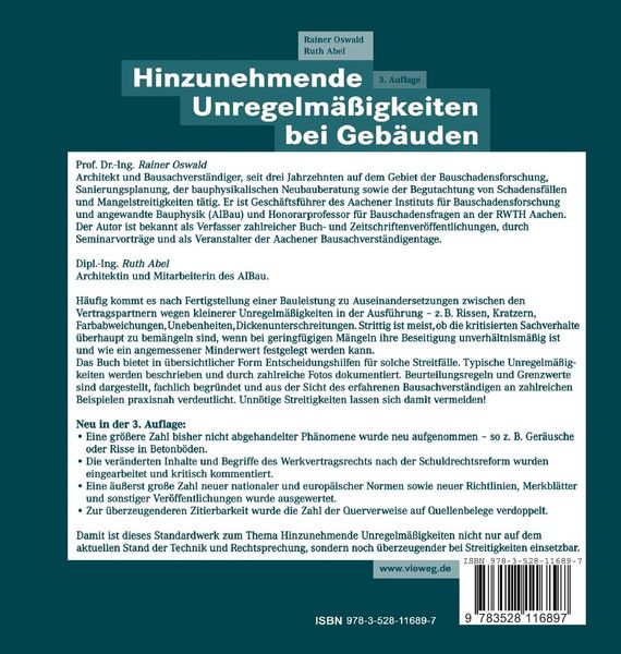 Produktbild: Hinzunehmende Unregelm&auml;&szlig;igkeiten bei Geb&auml;uden