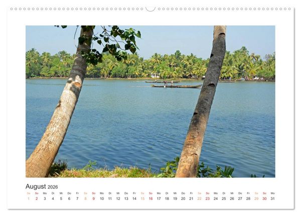 Produktbild: Kerala - Im S&uuml;den Indiens (Wandkalender 2026 DIN A2 quer), CALVENDO Monatskalender