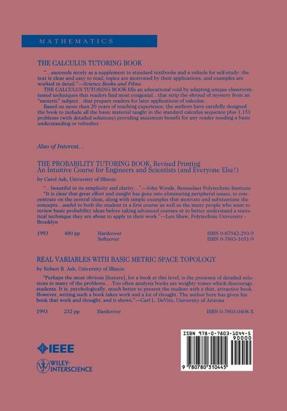 Produktbild: The Calculus Tutoring Book