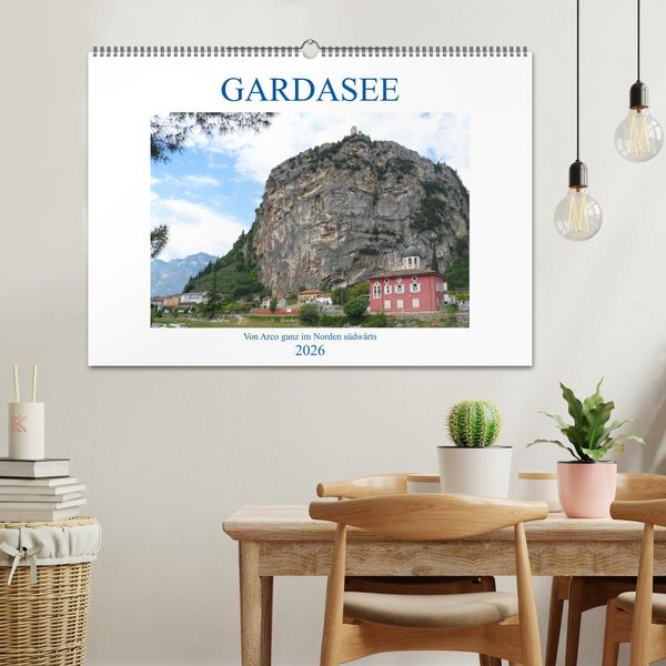 Produktbild: GARDASEE Von Arco ganz im Norden s&uuml;dw&auml;rts (Wandkalender 2026 DIN A2 quer), CALVENDO Monatskalender