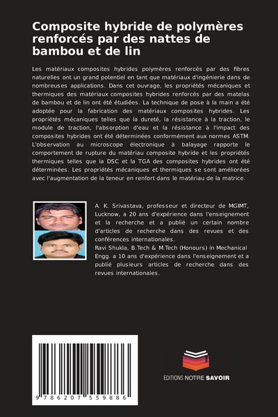 Produktbild: Composite hybride de polym&egrave;res renforc&eacute;s par des nattes de bambou et de lin