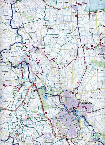 Produktbild: KOMPASS Fahrradkarte 3358 Osnabr&uuml;cker Land, Grafschaft Bentheim, Enschede 1:70.000