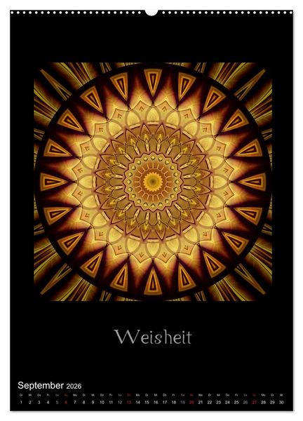 Produktbild: Mandalas - Spiegel der Seele (Wandkalender 2026 DIN A2 hoch), CALVENDO Monatskalender