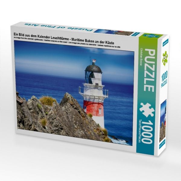 CALVENDO Puzzle Ein Bild aus dem Kalender Leuchttürme - Maritime Baken an der Küste | 1000 Teile Lege-Größe 64 × 48 cm Foto-Puzzle für glückliche Stunden