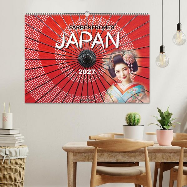 Produktbild: Farbenfrohes Japan (Wandkalender 2027 DIN A2 quer), CALVENDO Monatskalender