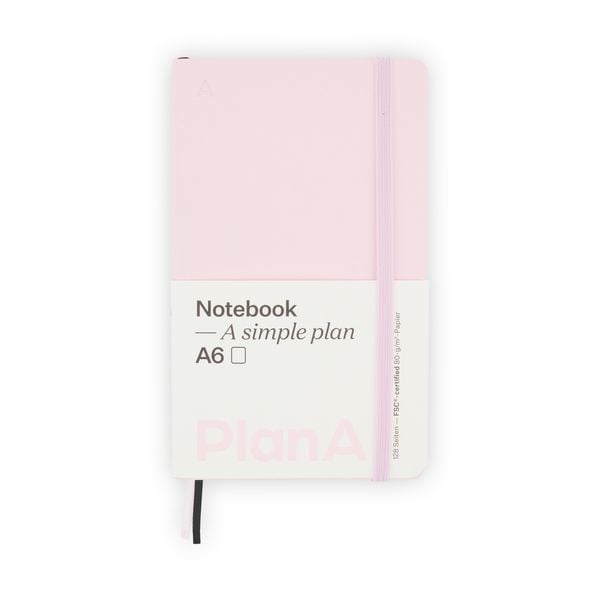 Produktbild: Notizbuch A6 Softcover Magnolia Pink Blanko, 128 Seiten