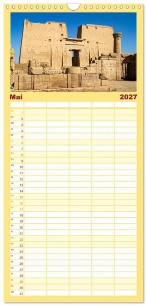 Produktbild: Familienplaner 2027 - Das Erbe der Pharaonen mit 5 Spalten (Wandkalender, 21 x 45 cm) CALVENDO