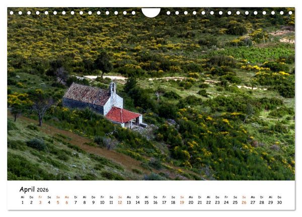 Produktbild: Dalmatiens S&uuml;den, Peljesac und Korcula (Wandkalender 2026 DIN A4 quer), CALVENDO Monatskalender