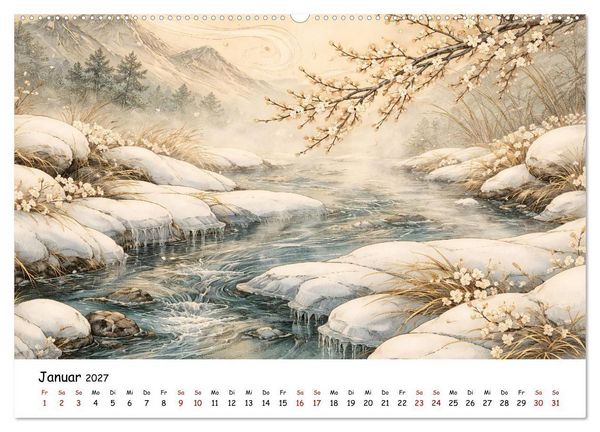 Produktbild: Jahreszeitenspiel (Wandkalender 2027 DIN A2 quer), CALVENDO Monatskalender