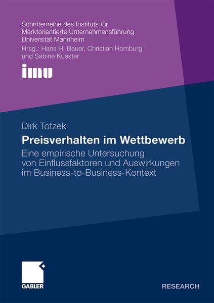 Produktbild: Preisverhalten im Wettbewerb