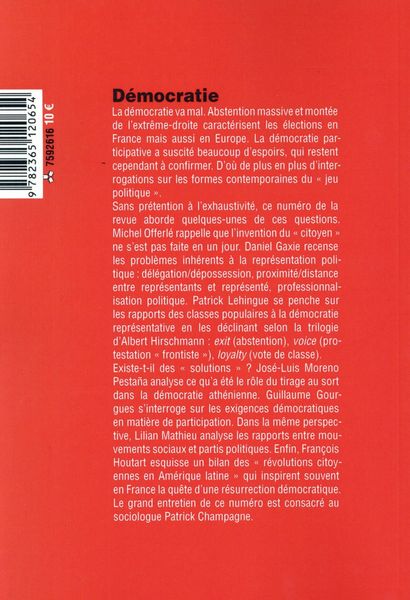 Produktbild: Savoir/agir ; Democratie