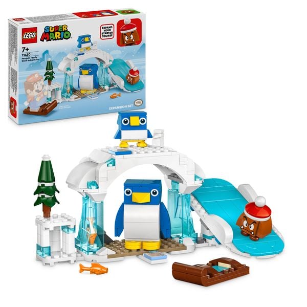 LEGO Super Mario 71430 Schneeabenteuer mit Familie Pinguin – Erweiterungsset