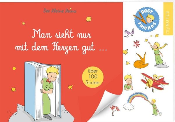 Produktbild: myNOTES Papeterie: Der Kleine Prinz Stickerheft