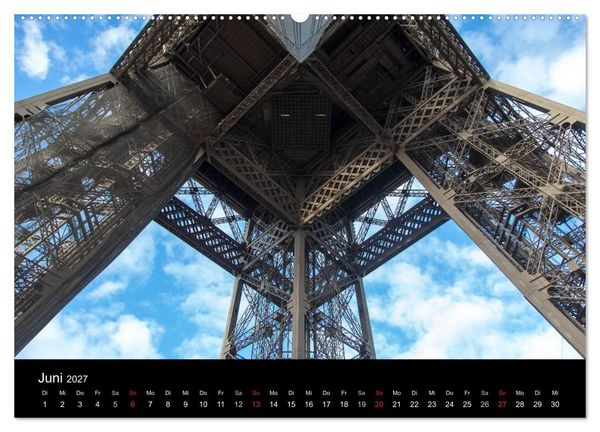 Produktbild: Eiffel Tower &ndash; Tour Eiffel &ndash; Eiffelturm &ndash; Paris 2027 (Wandkalender 2027 DIN A2 quer), CALVENDO Monatskalender