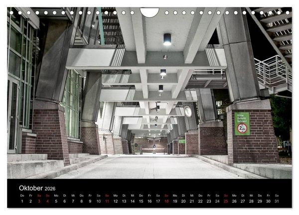 Produktbild: hamburg - night views (Wandkalender 2026 DIN A4 quer), CALVENDO Monatskalender