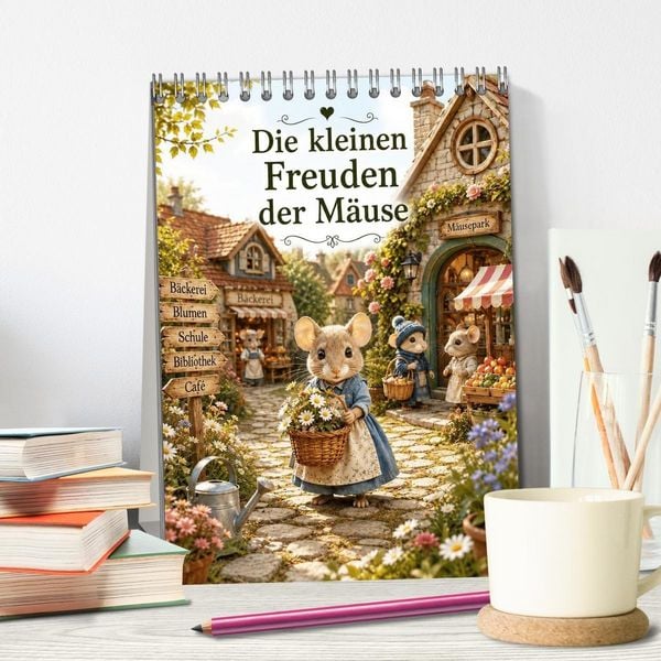 Produktbild: Die kleinen Freuden der M&auml;use (Tischkalender 2027 DIN A5 hoch), CALVENDO Monatskalender
