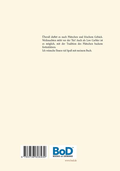 Produktbild: Das Low Carb Weihnachtspl&auml;tzchen Backbuch