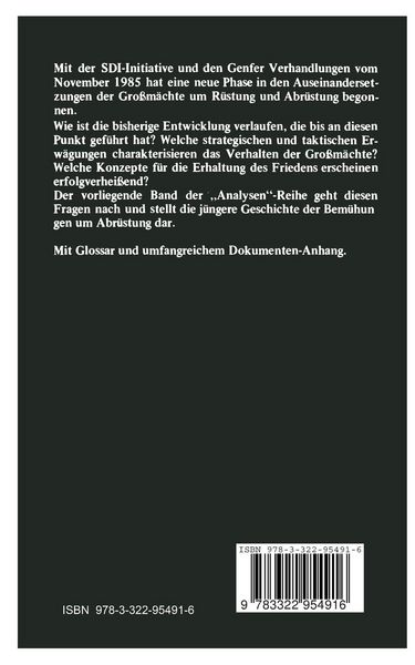 Produktbild: Sicherheitspolitik zwischen R&uuml;stung und Abr&uuml;stung