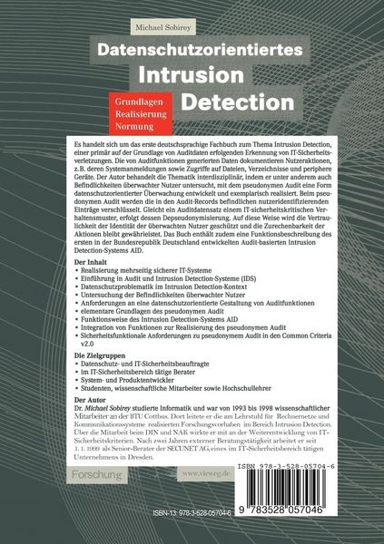 Produktbild: Datenschutzorientiertes Intrusion Detection