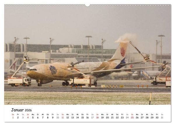 Produktbild: Airliner in M&uuml;nchen / 2026 (Wandkalender 2026 DIN A2 quer), CALVENDO Monatskalender