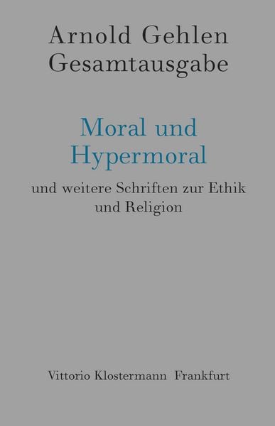 Produktbild: Moral und Hypermoral