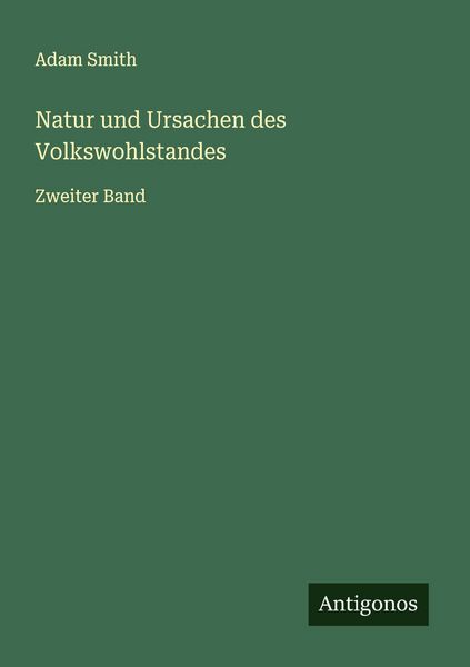 Produktbild: Natur und Ursachen des Volkswohlstandes