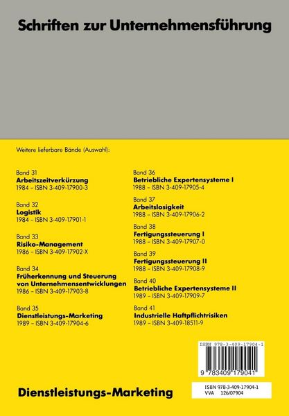 Produktbild: Dienstleistungs-Marketing