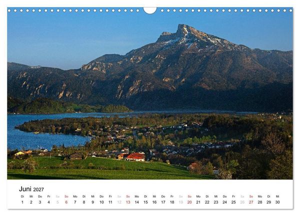 Produktbild: Zauberhaftes Mondseeland (Wandkalender 2027 DIN A3 quer), CALVENDO Monatskalender