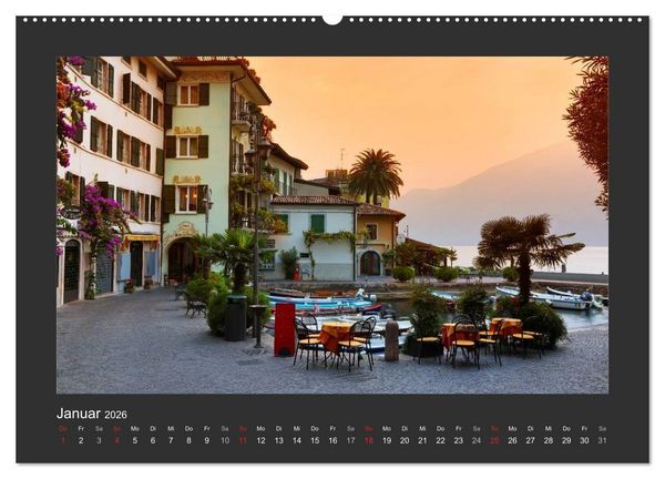 Produktbild: Limone sul Garda - Bella Italia (hochwertiger Premium Wandkalender 2026 DIN A2 quer), Kunstdruck in Hochglanz