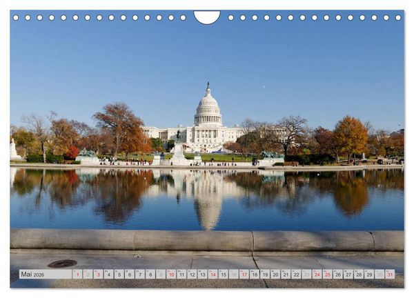 Produktbild: Washington D.C. (Wandkalender 2026 DIN A4 quer), CALVENDO Monatskalender