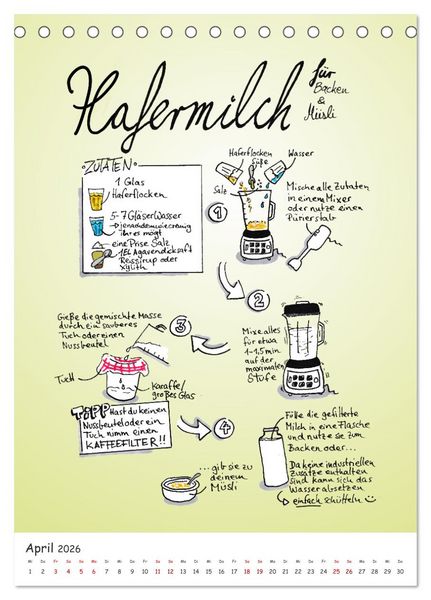 Produktbild: Vegankalender (Tischkalender 2026 DIN A5 hoch), CALVENDO Monatskalender