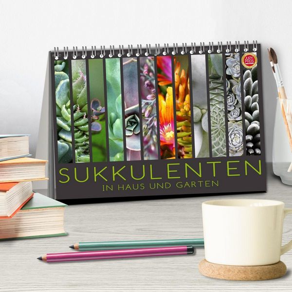 Produktbild: Sukkulenten in Haus und Garten (Tischkalender 2026 DIN A5 quer), CALVENDO Monatskalender